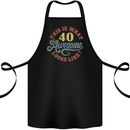 40th Birthday 40 Year Old Awesome Looks Like Cotton Apron 100% Organic Black