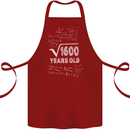 40th Birthday 40 Year Old Geek Funny Maths Cotton Apron 100% Organic Maroon