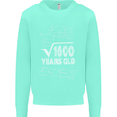 40th Birthday 40 Year Old Geek Funny Maths Mens Sweatshirt Jumper Peppermint