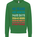 40th Birthday 40 Year Old Mens Sweatshirt Jumper Irish Green