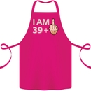 40th Birthday Funny Offensive 40 Year Old Cotton Apron 100% Organic Pink