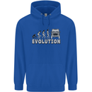 4X4 Evolution Off Road Roading Funny Childrens Kids Hoodie Royal Blue