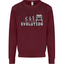 4X4 Evolution Off Road Roading Funny Kids Sweatshirt Jumper Maroon