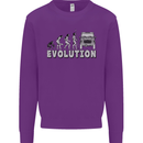 4X4 Evolution Off Road Roading Funny Kids Sweatshirt Jumper Purple