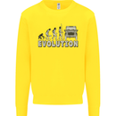 4X4 Evolution Off Road Roading Funny Kids Sweatshirt Jumper Yellow