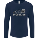 4X4 Evolution Off Road Roading Funny Mens Long Sleeve T-Shirt Navy Blue