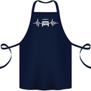 4X4 Heart Beat Pulse Off Road Roading Cotton Apron 100% Organic Navy Blue