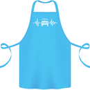 4X4 Heart Beat Pulse Off Road Roading Cotton Apron 100% Organic Turquoise