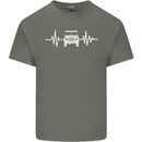 4X4 Heart Beat Pulse Off Road Roading Mens Cotton T-Shirt Tee Top Charcoal