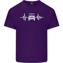 4X4 Heart Beat Pulse Off Road Roading Mens Cotton T-Shirt Tee Top Purple