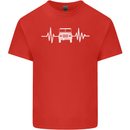 4X4 Heart Beat Pulse Off Road Roading Mens Cotton T-Shirt Tee Top Red