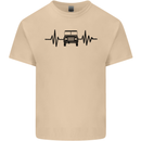 4X4 Heart Beat Pulse Off Road Roading Mens Cotton T-Shirt Tee Top Sand