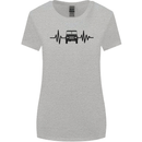 4X4 Heart Beat Pulse Off Road Roading Womens Wider Cut T-Shirt Sports Grey