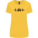 4X4 Heart Beat Pulse Off Road Roading Womens Wider Cut T-Shirt Yellow