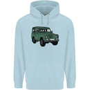4X4 Off Road Roading 4 Wheel Drive Childrens Kids Hoodie Light Blue