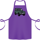 4X4 Off Road Roading 4 Wheel Drive Cotton Apron 100% Organic Purple