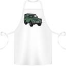 4X4 Off Road Roading 4 Wheel Drive Cotton Apron 100% Organic White