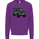 4X4 Off Road Roading 4 Wheel Drive Kids Sweatshirt Jumper Purple