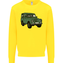 4X4 Off Road Roading 4 Wheel Drive Kids Sweatshirt Jumper Yellow