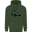 4X4 Off Road Roading 4 Wheel Drive Mens 80% Cotton Hoodie Forest Green