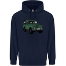 4X4 Off Road Roading 4 Wheel Drive Mens 80% Cotton Hoodie Navy Blue