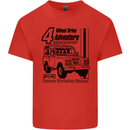 4 Wheel Drive Adventure 4X4 Off Road Kids T-Shirt Childrens Red