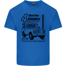 4 Wheel Drive Adventure 4X4 Off Road Kids T-Shirt Childrens Royal Blue