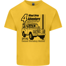 4 Wheel Drive Adventure 4X4 Off Road Kids T-Shirt Childrens Yellow