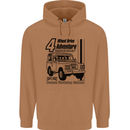 4 Wheel Drive Adventure 4X4 Off Road Mens 80% Cotton Hoodie Caramel Latte