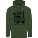 4 Wheel Drive Adventure 4X4 Off Road Mens 80% Cotton Hoodie Forest Green