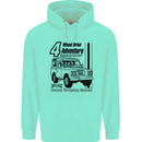 4 Wheel Drive Adventure 4X4 Off Road Mens 80% Cotton Hoodie Peppermint