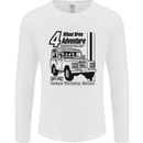 4 Wheel Drive Adventure 4X4 Off Road Mens Long Sleeve T-Shirt White
