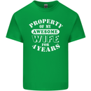 4 Year Wedding Anniversary 4th Funny Wife Mens Cotton T-Shirt Tee Top Irish Green