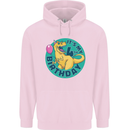 4th Birthday Dinosaur T-Rex 4 Year Old Childrens Kids Hoodie Light Pink