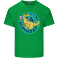 4th Birthday Dinosaur T-Rex 4 Year Old Kids T-Shirt Childrens Irish Green