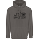 4x4 Evolution Off Roading Road Driving Mens 80% Cotton Hoodie Charcoal