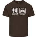 4x4 Problem Solved Off Roading Road Mens Cotton T-Shirt Tee Top Dark Chocolate