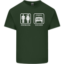 4x4 Problem Solved Off Roading Road Mens Cotton T-Shirt Tee Top Forest Green