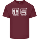 4x4 Problem Solved Off Roading Road Mens Cotton T-Shirt Tee Top Maroon