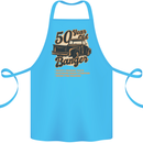 50 Year Old Banger Birthday 50th Year Old Cotton Apron 100% Organic Turquoise