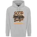 50 Year Old Banger Birthday 50th Year Old Mens 80% Cotton Hoodie Sports Grey