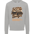 50 Year Old Banger Birthday 50th Year Old Mens Sweatshirt Jumper Sports Grey