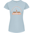 50th Birthday 50 Year Old Ageometer Funny Womens Petite Cut T-Shirt Light Blue