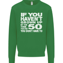 50th Birthday 50 Year Old Don't Grow Up Funny Mens Sweatshirt Jumper Irish Green