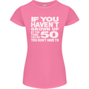 50th Birthday 50 Year Old Don't Grow Up Funny Womens Petite Cut T-Shirt Azalea
