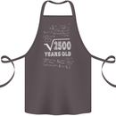 50th Birthday 50 Year Old Geek Funny Maths Cotton Apron 100% Organic Dark Grey