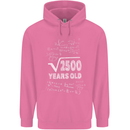 50th Birthday 50 Year Old Geek Funny Maths Mens 80% Cotton Hoodie Azelea