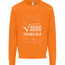 50th Birthday 50 Year Old Geek Funny Maths Mens Sweatshirt Jumper Orange
