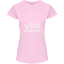 50th Birthday 50 Year Old Geek Funny Maths Womens Petite Cut T-Shirt Light Pink