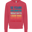 50th Birthday 50 Year Old Mens Sweatshirt Jumper Heliconia